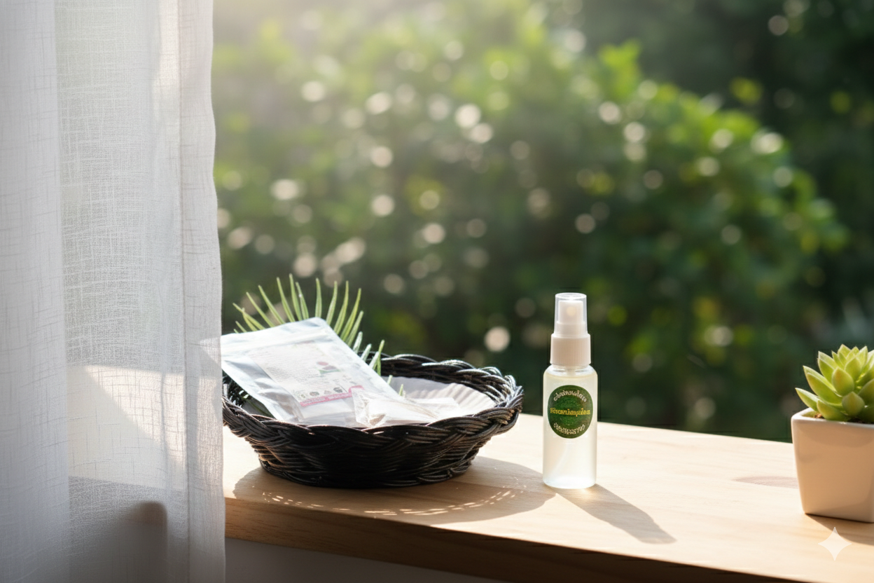 ชาฝายแดงตะไคร้หอมไล่ยุง