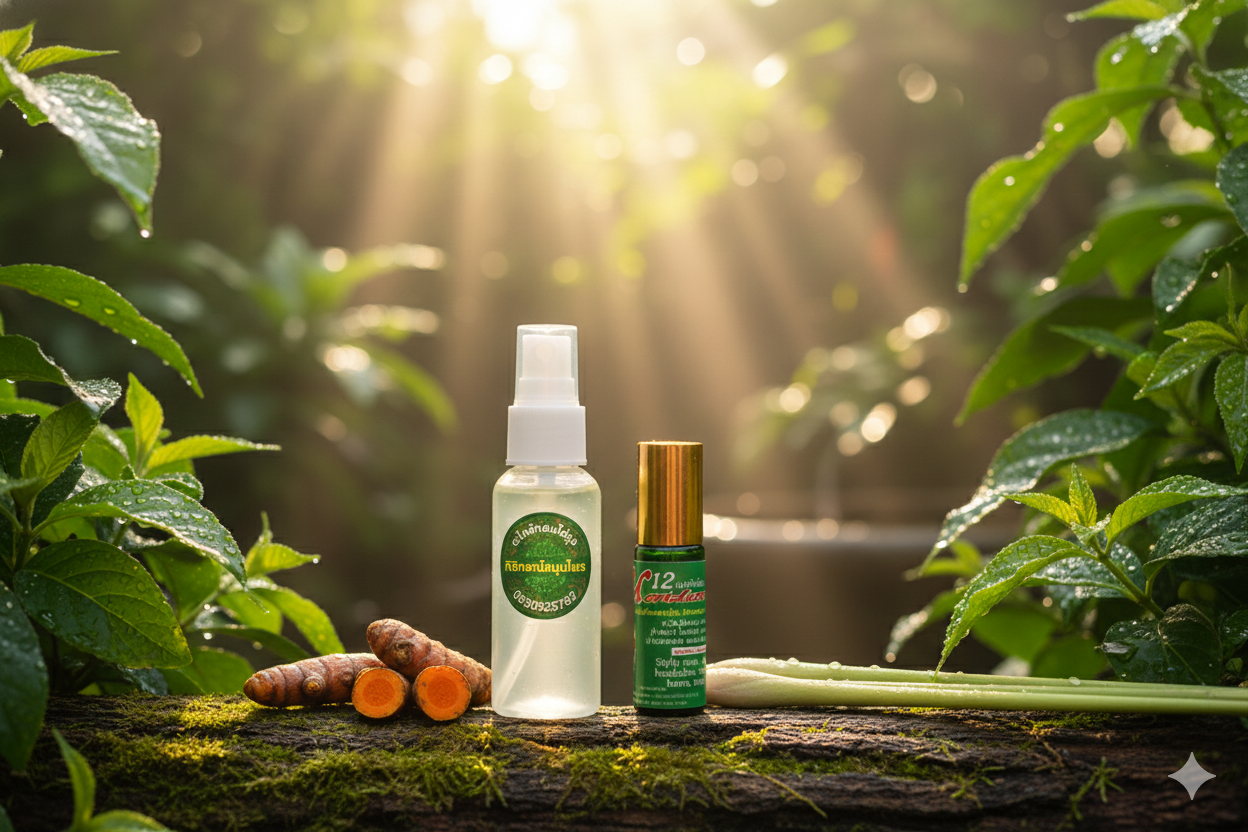 ตะไคร้หอมไล่ยุงกับน้ำมันฟ้าทะลายโจร