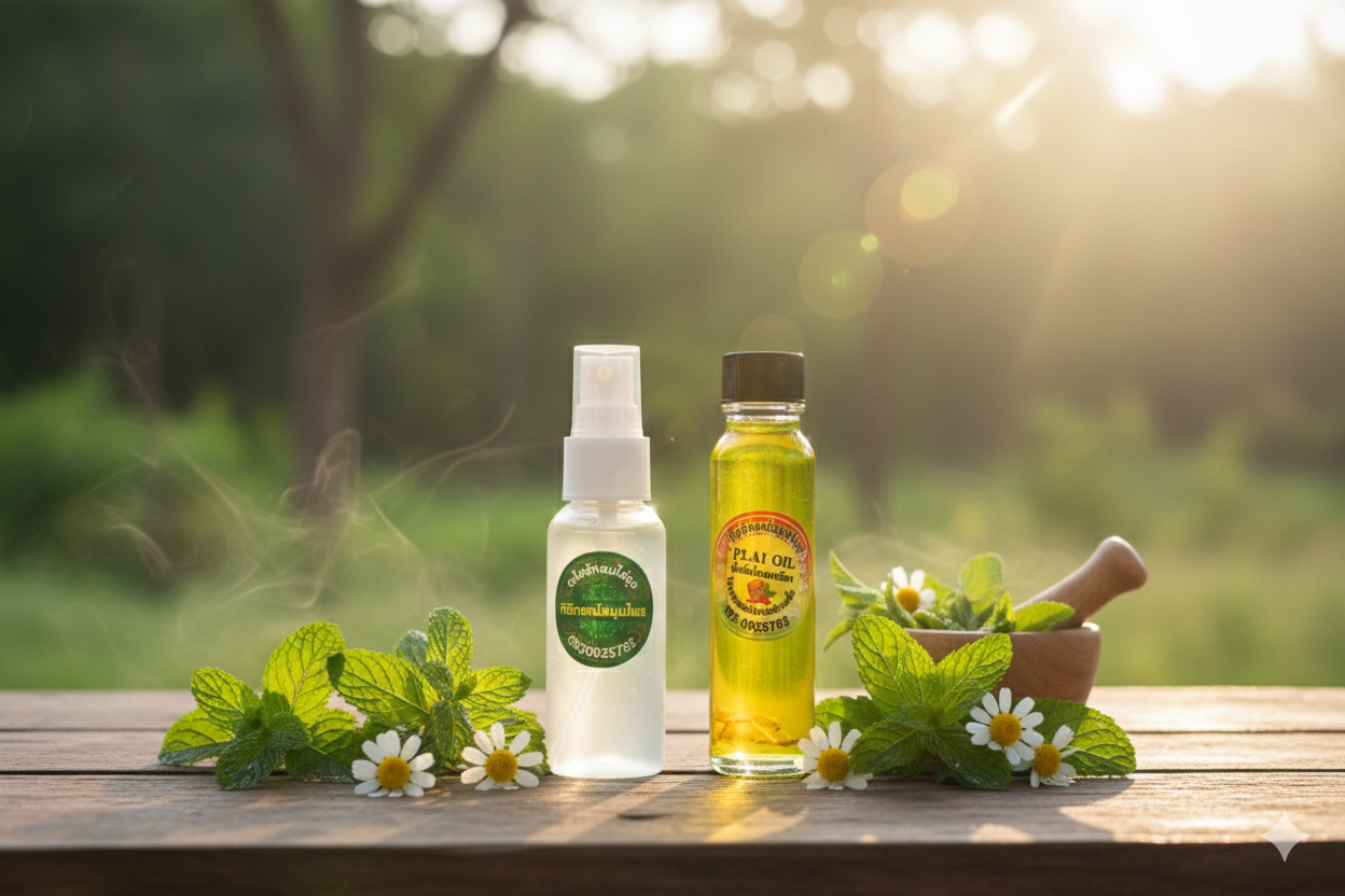 ตะไคร้หอมไล่ยุงน้ำมันไพลเหลือง