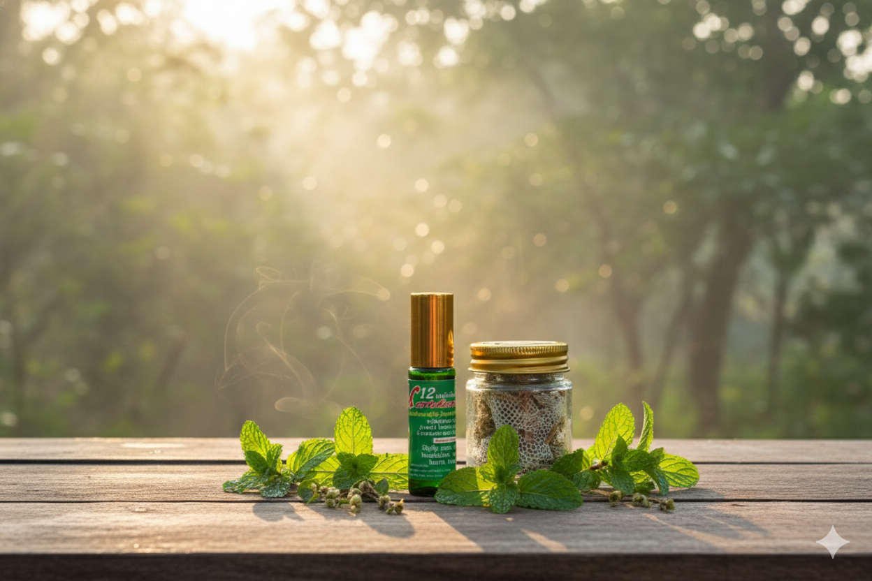 นํ้ามันฟ้าทะลายโจรยาดมสมุนไพร