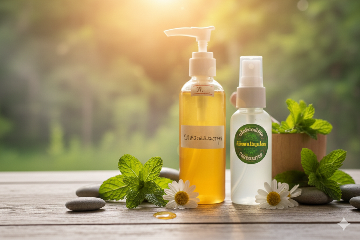 ยาสระผมมะกรูดตะไคร้หอมไล่ยุง